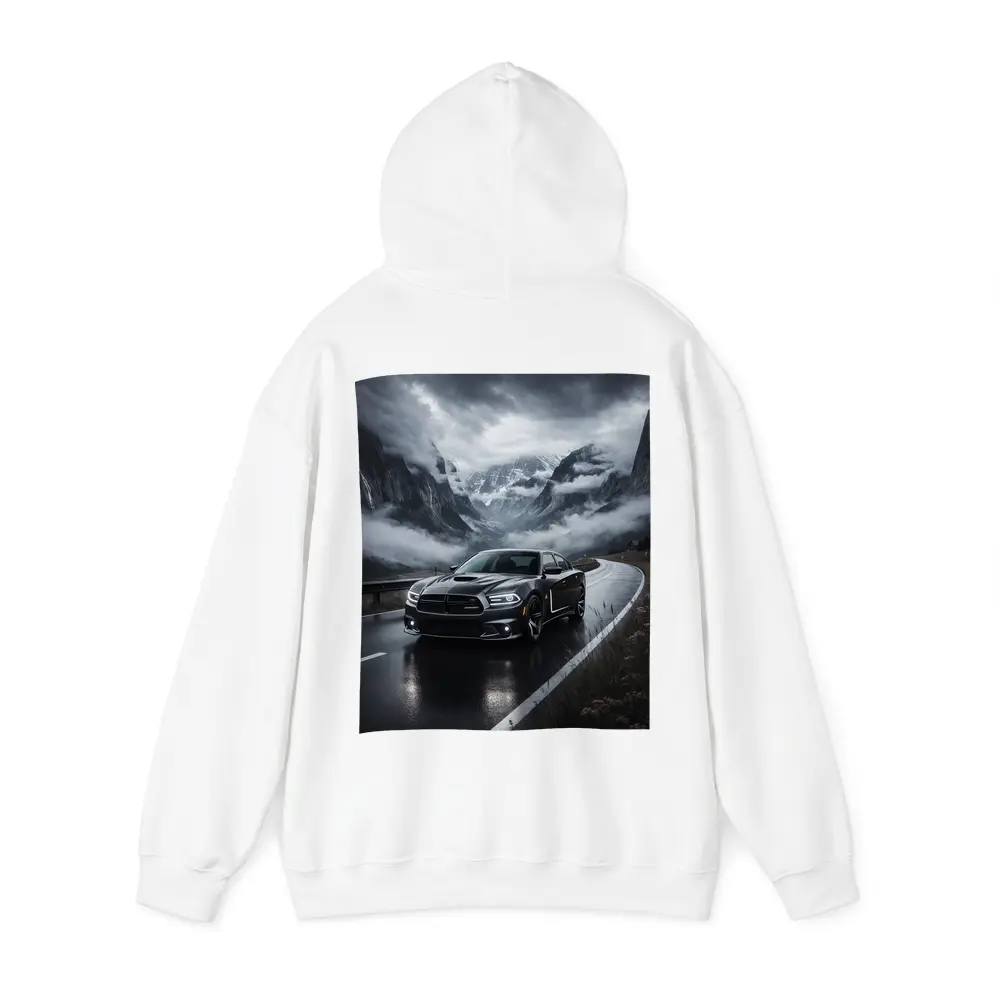 Dodge Charger Black Road Stormy Mountain Drive – Hoodies