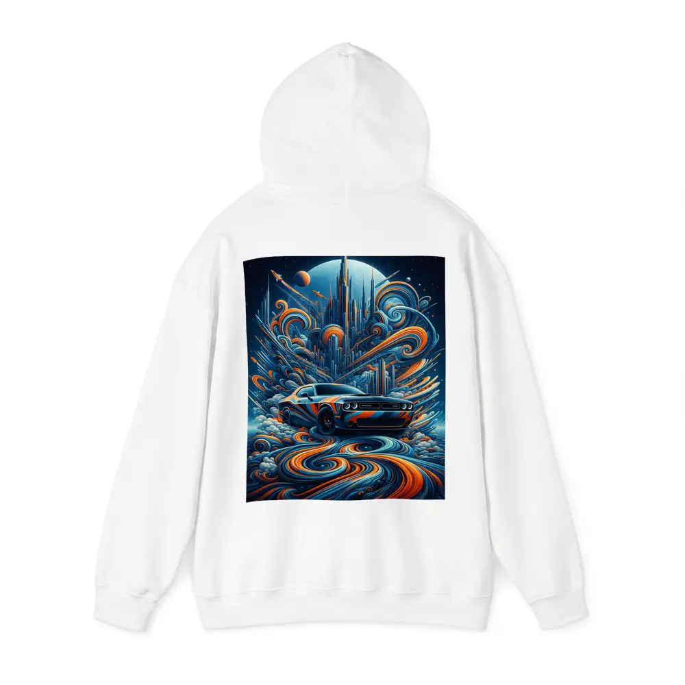 Dodge Challenger SRT8 Futuristic Abstract City Art – Hoodies