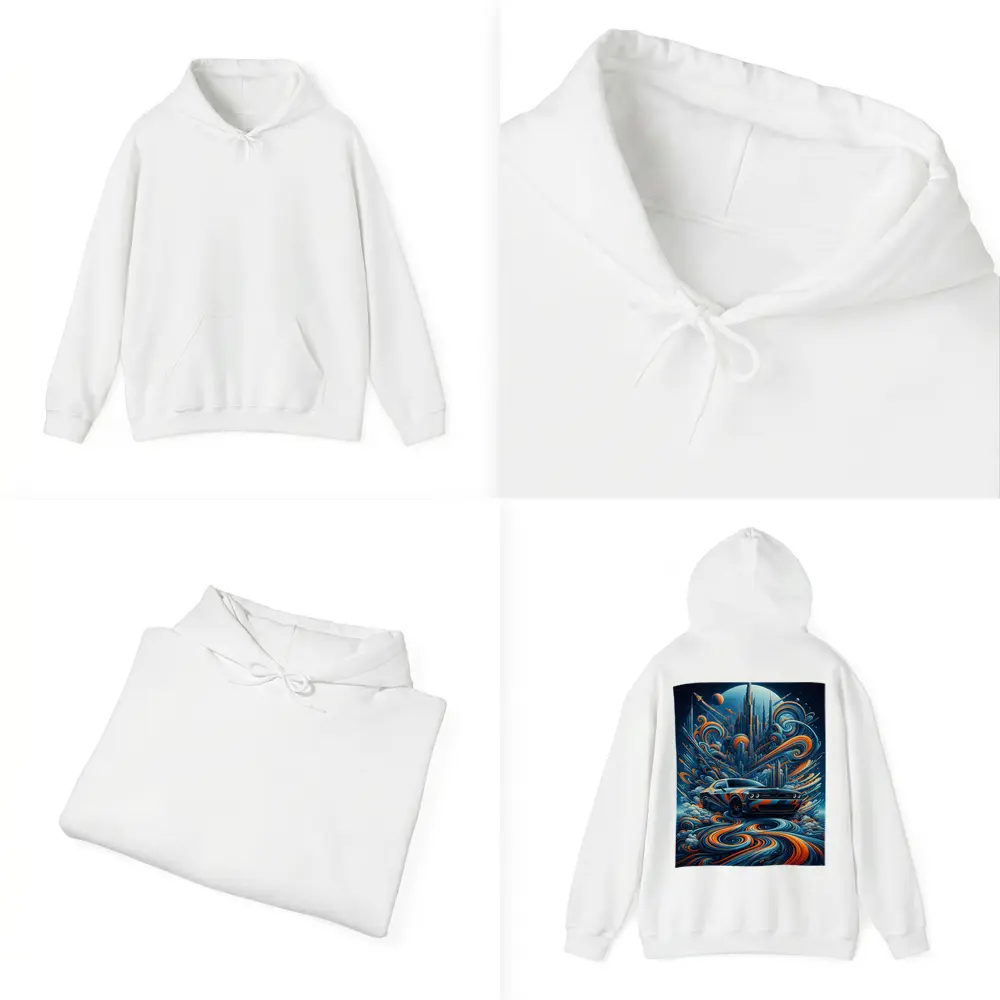 Dodge Challenger SRT8 Futuristic Abstract City Art – Hoodies