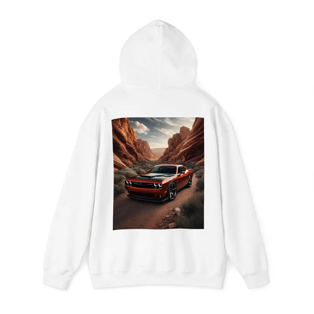 Dodge Challenger SRT Red Canyon Desert Road – Hoodies