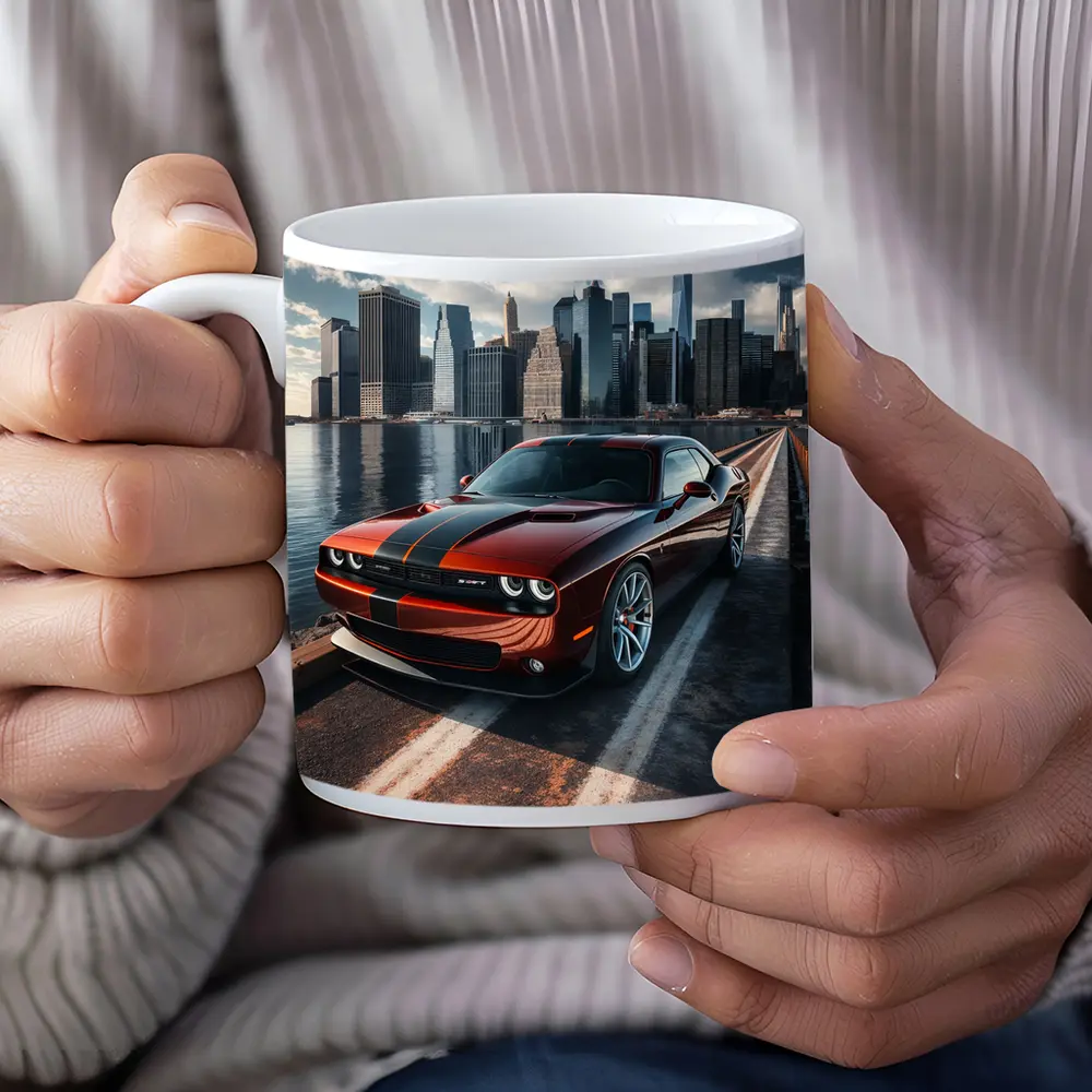 Dodge Challenger SRT City Skyline Drive – Mugs
