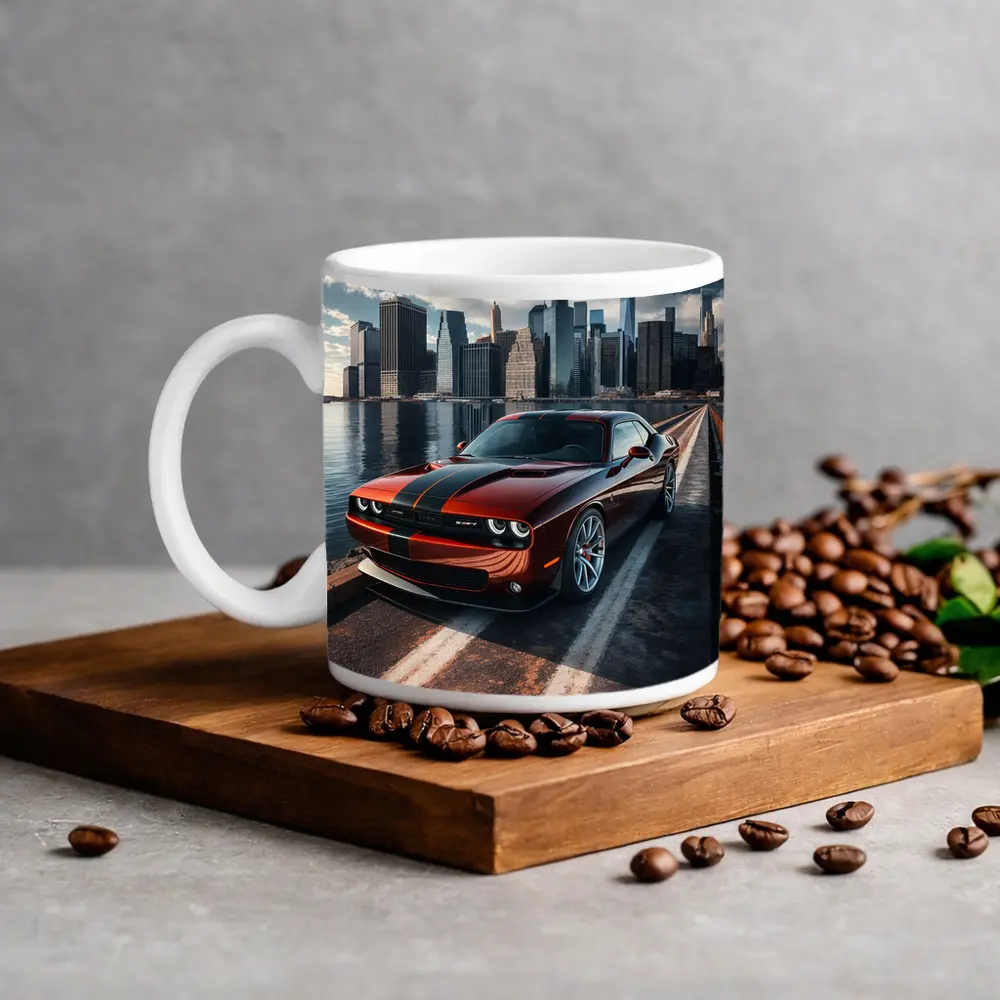 Dodge Challenger SRT City Skyline Drive – Mugs