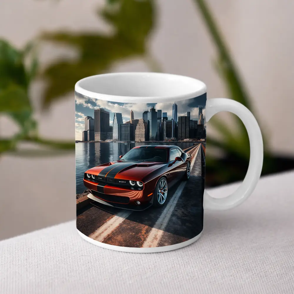 Dodge Challenger SRT City Skyline Drive – Mugs