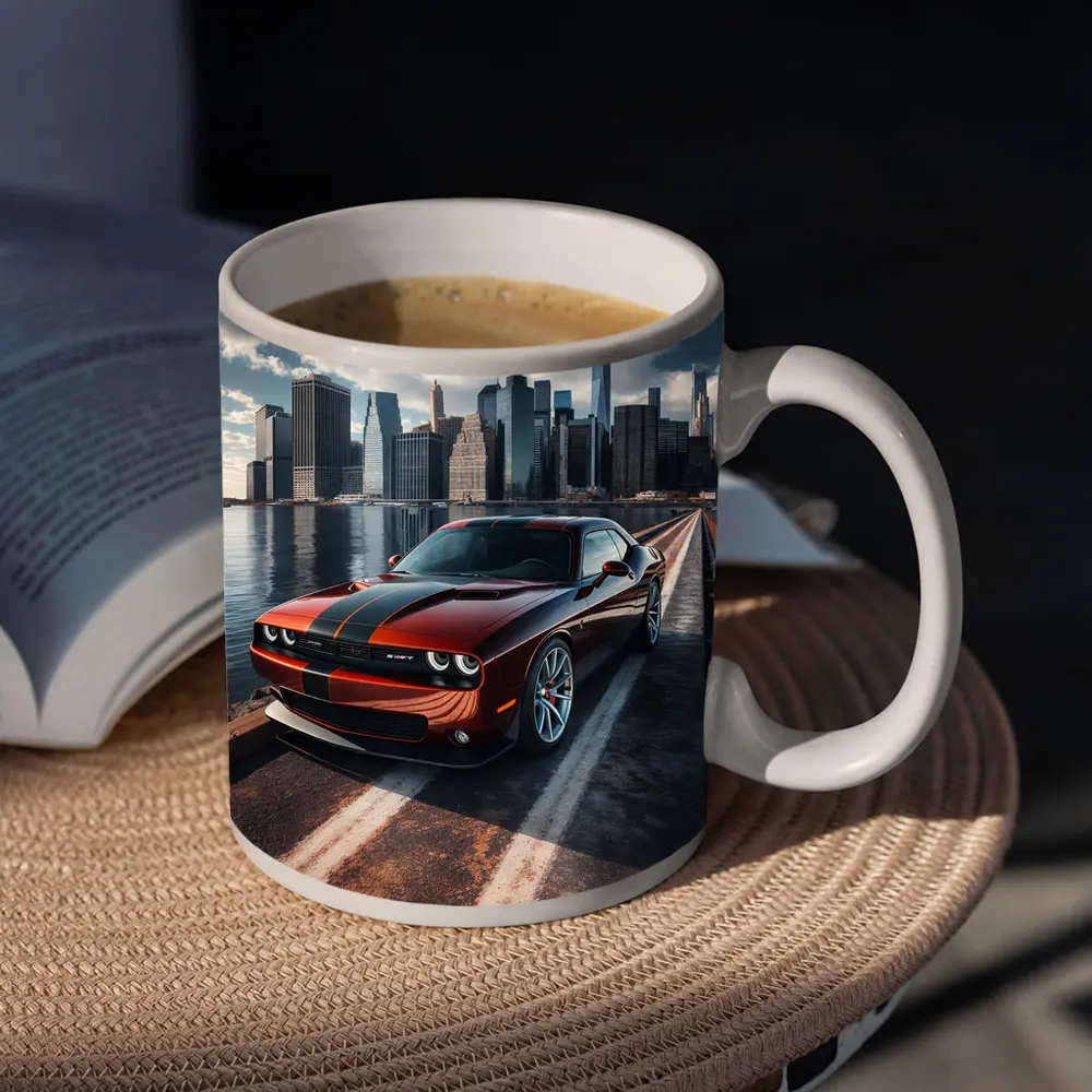 Dodge Challenger SRT City Skyline Drive – Mugs