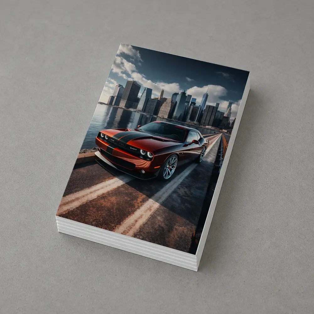 Dodge Challenger SRT City Skyline Drive – Postcards