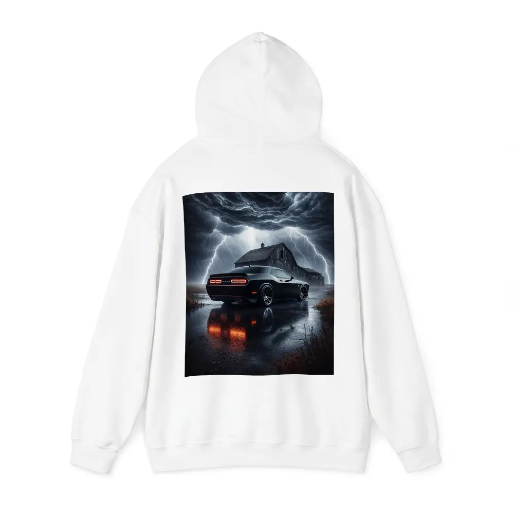 Dodge Challenger SRT8 Storm Lightning Barn – Hoodies