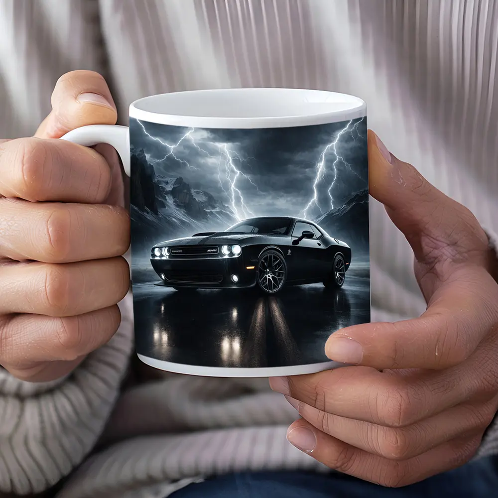 Dodge Challenger SRT8 Dark Thunderstorm Scene – Mugs