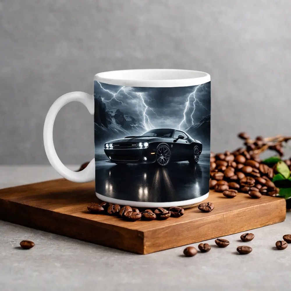 Dodge Challenger SRT8 Dark Thunderstorm Scene – Mugs