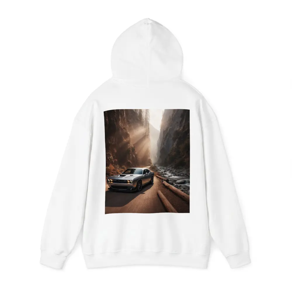 Dodge Challenger Silver Canyon Road Drive – Hoodies