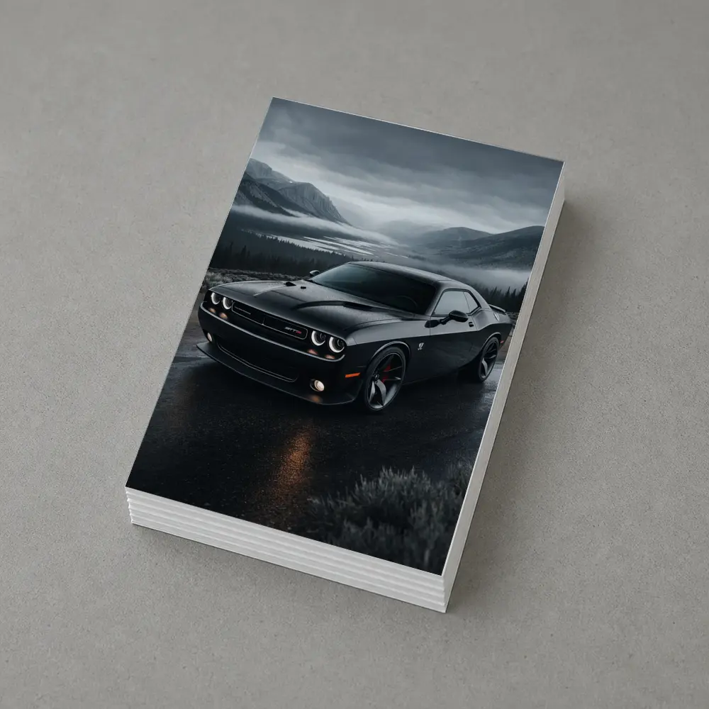 Dodge Challenger SRT8 Moody Mountain Road – Postcards