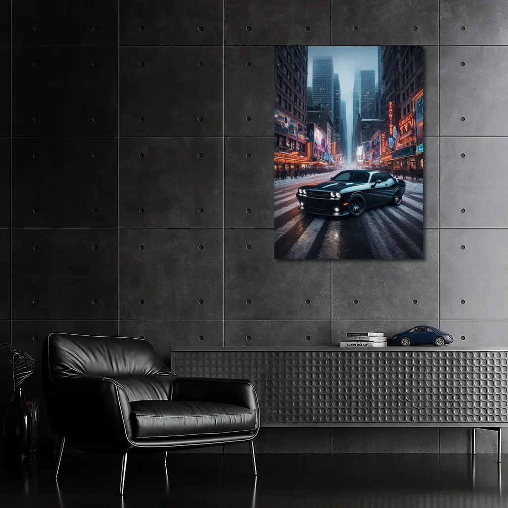 Dodge Challenger SRT8 New York City Night – Wall Art
