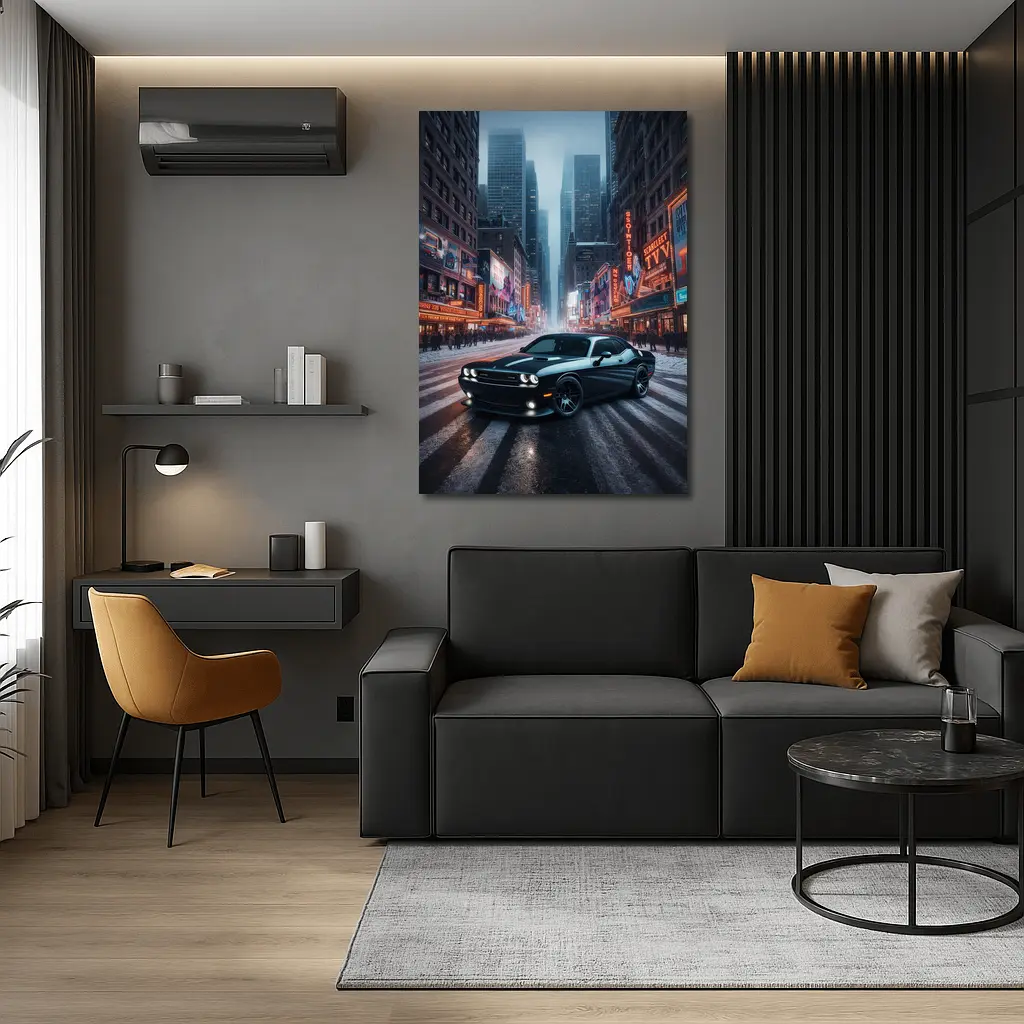 Dodge Challenger SRT8 New York City Night – Wall Art