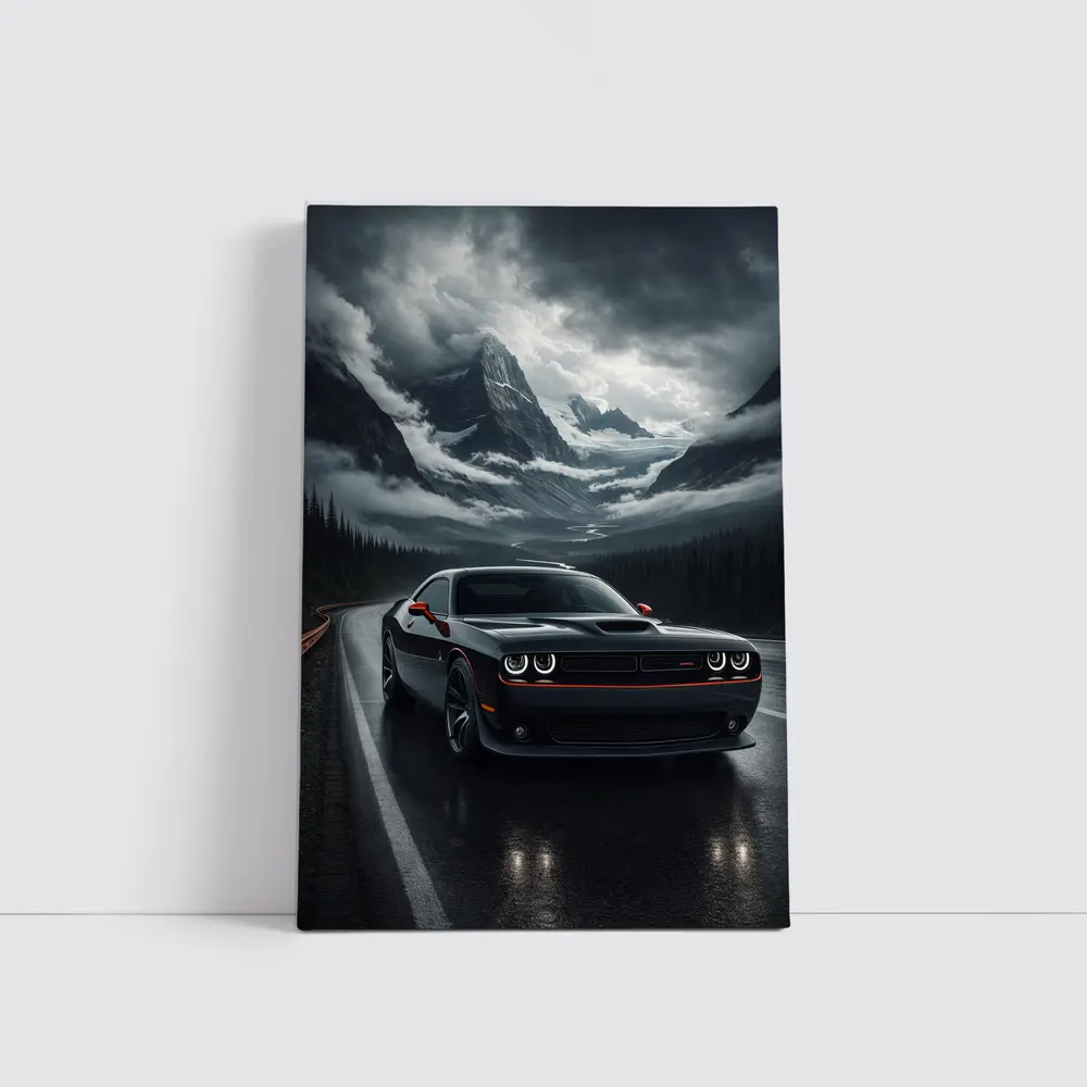 Dodge Challenger SRT Dark Mountain Road – Wall Art
