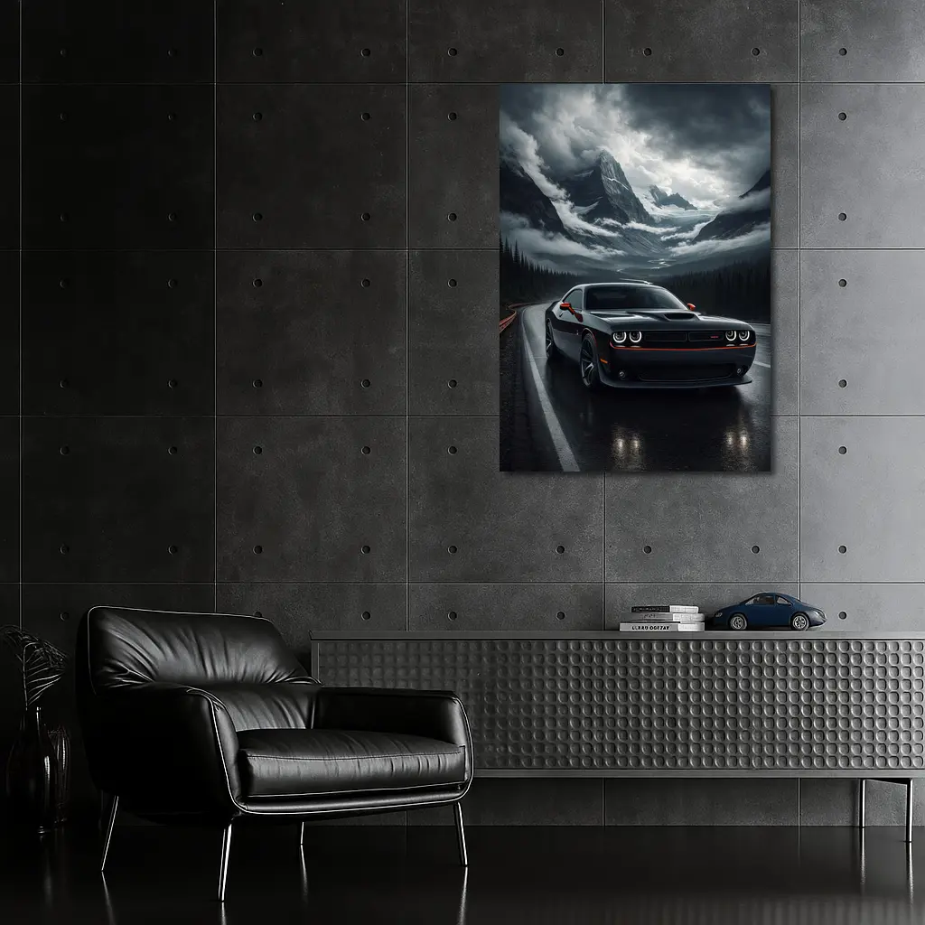 Dodge Challenger SRT Dark Mountain Road – Wall Art