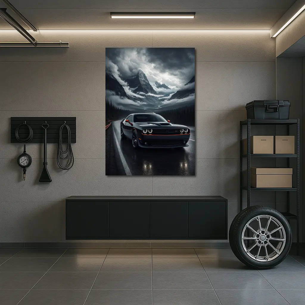 Dodge Challenger SRT Dark Mountain Road – Wall Art