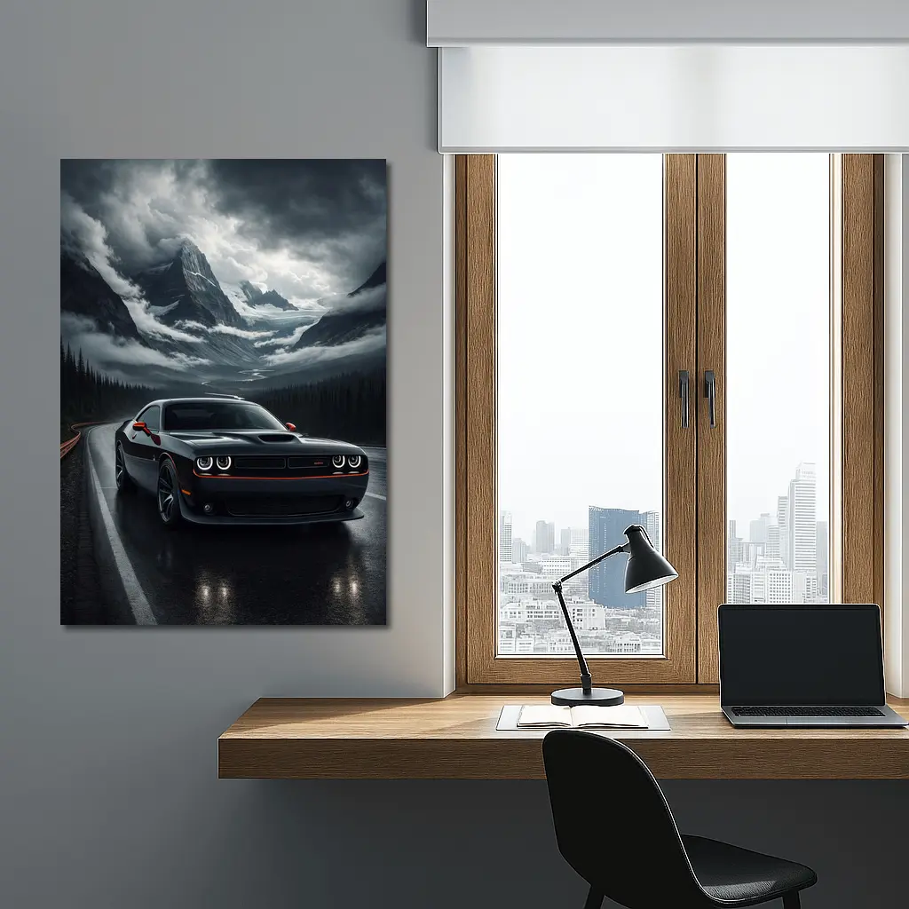 Dodge Challenger SRT Dark Mountain Road – Wall Art