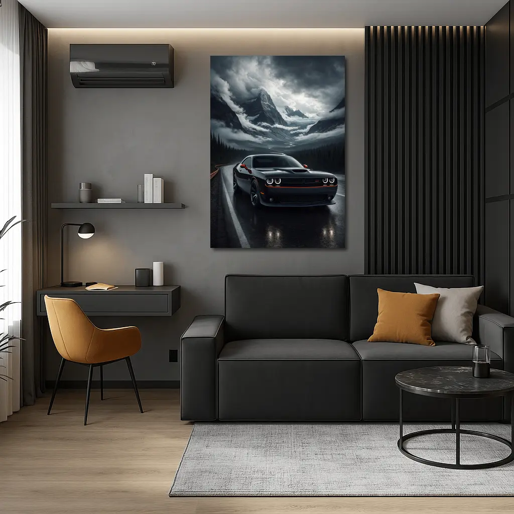 Dodge Challenger SRT Dark Mountain Road – Wall Art