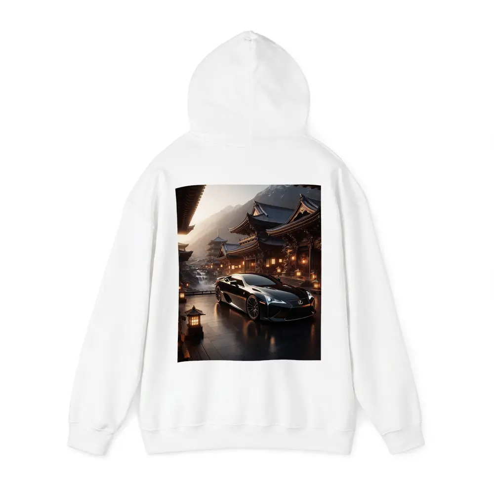 Lexus LFA Black Sports Car Japanese Temple – Hoodies
