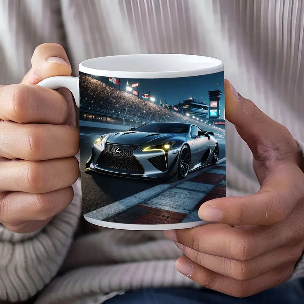 Lexus LFA On Race Track At Night – Mugs