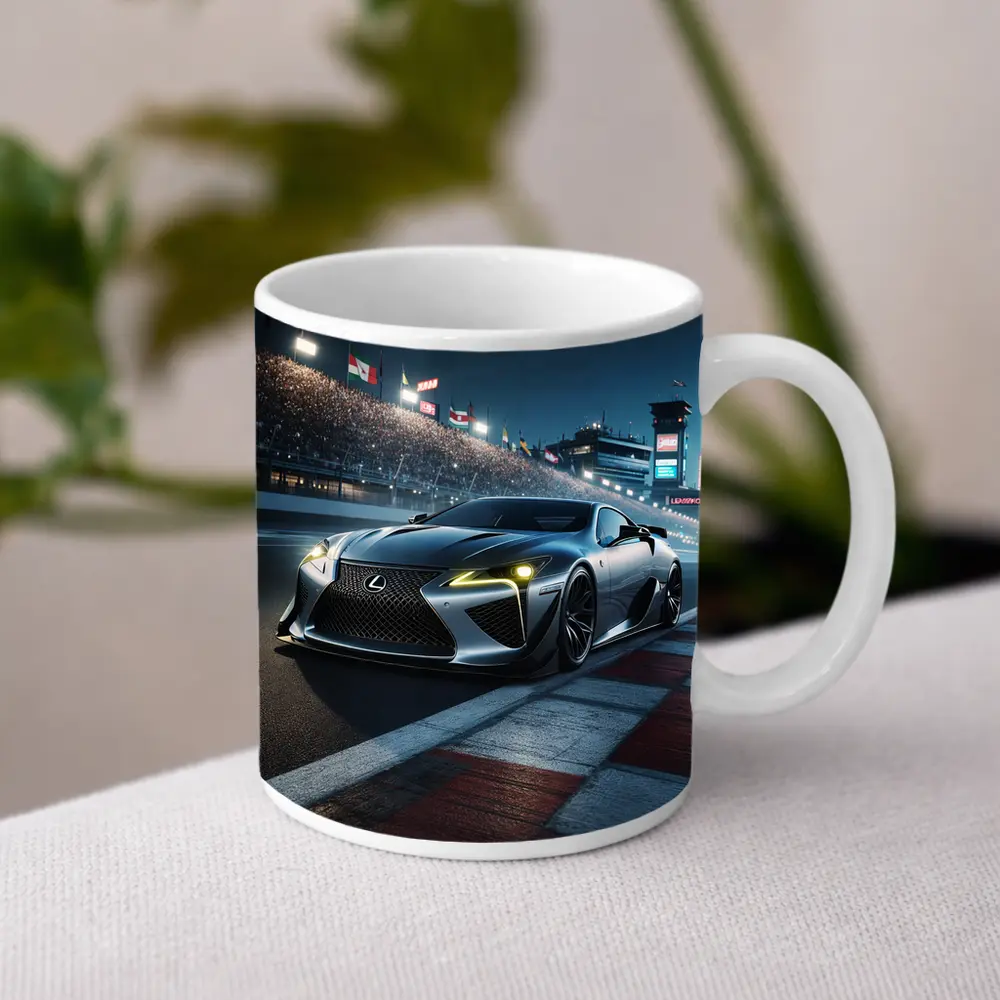 Lexus LFA On Race Track At Night – Mugs