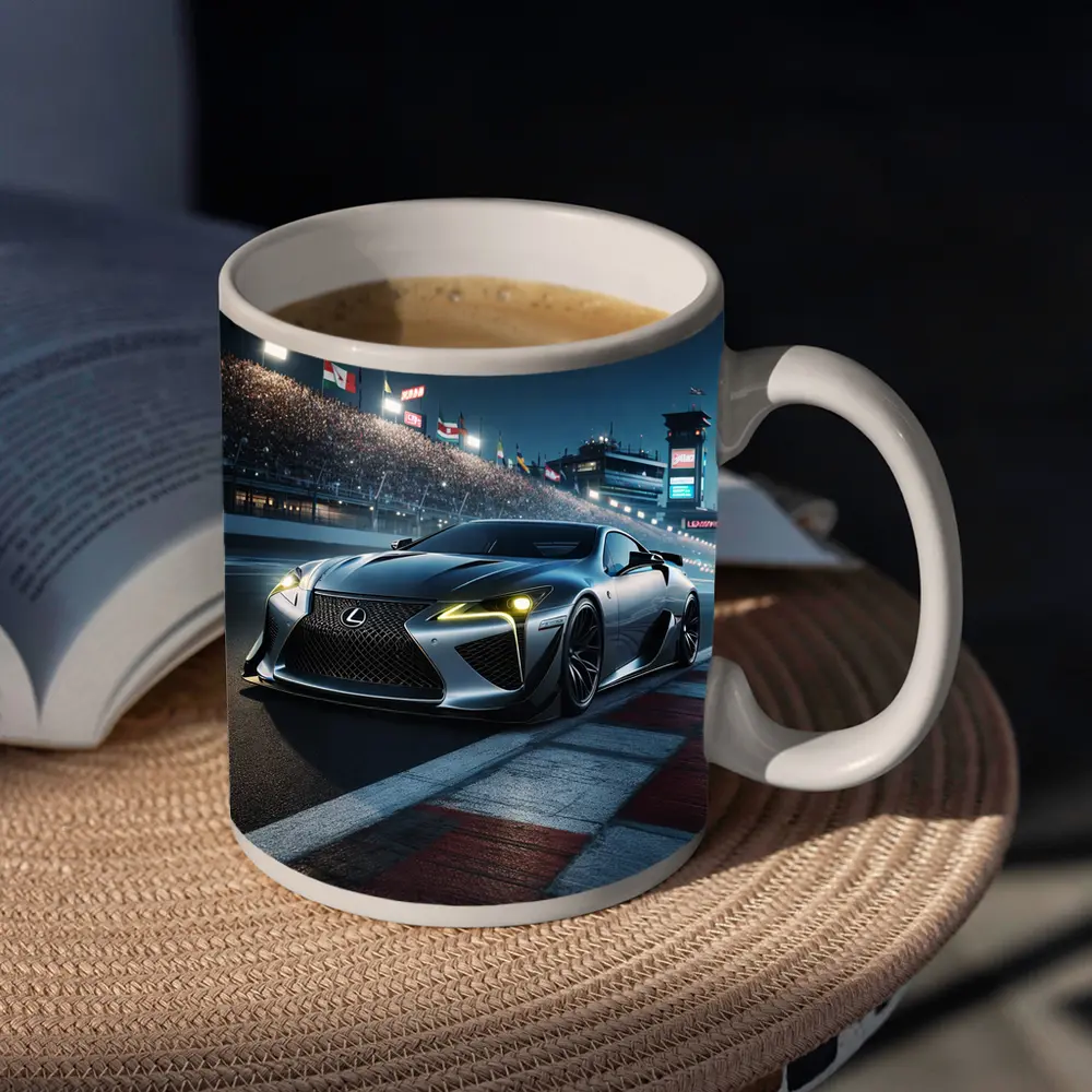 Lexus LFA On Race Track At Night – Mugs