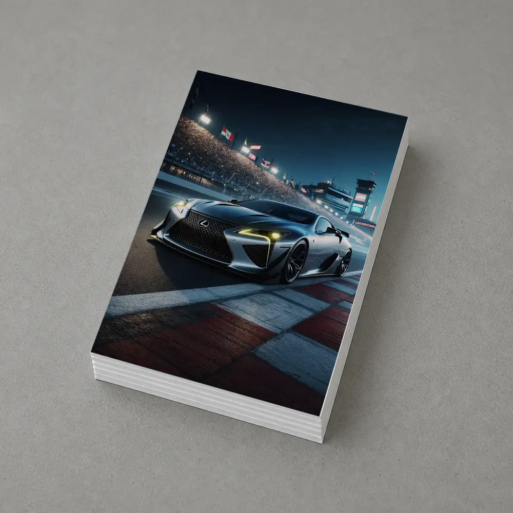 Lexus LFA On Race Track At Night – Postcards