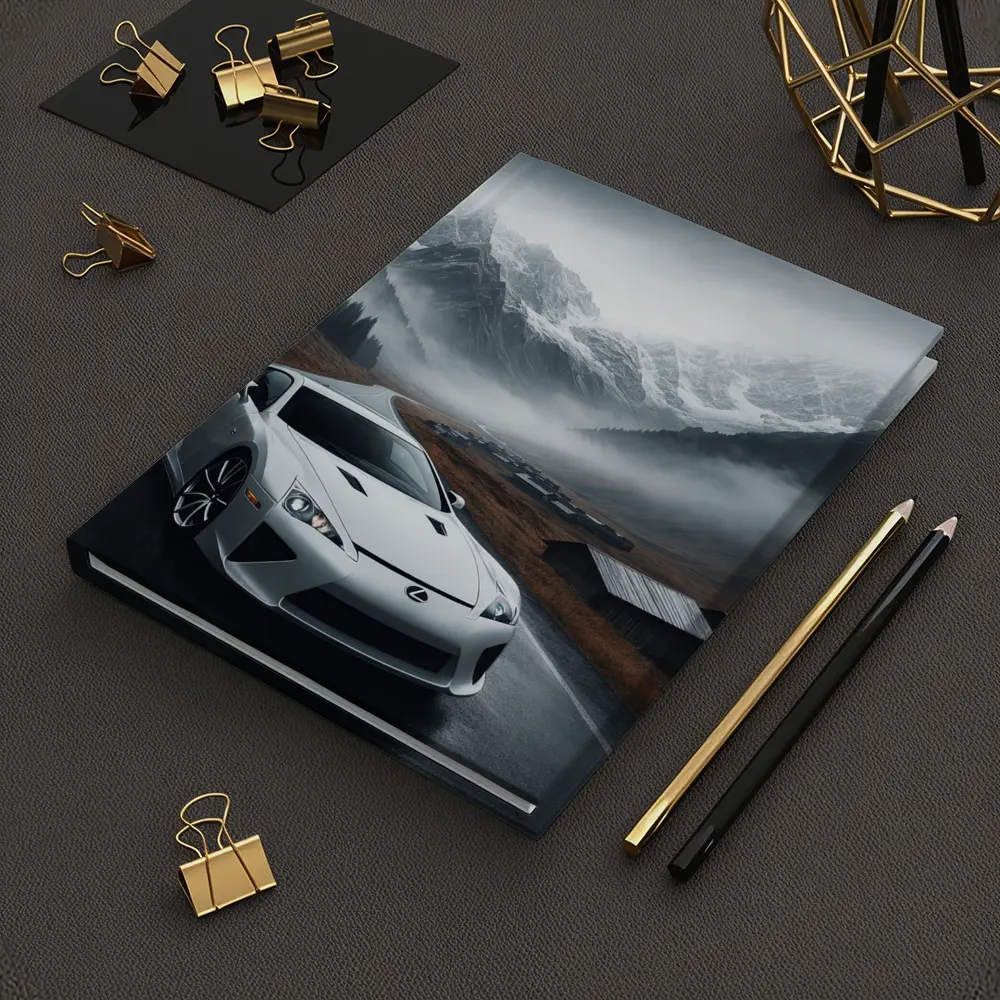 Lexus LFA White Supercar Misty Mountain Road – Notebooks