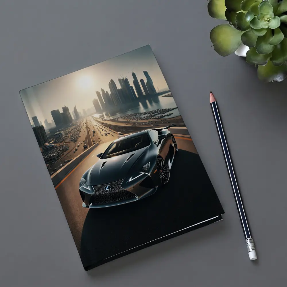 Lexus LC Dubai Skyline Sunset Drive – Notebooks