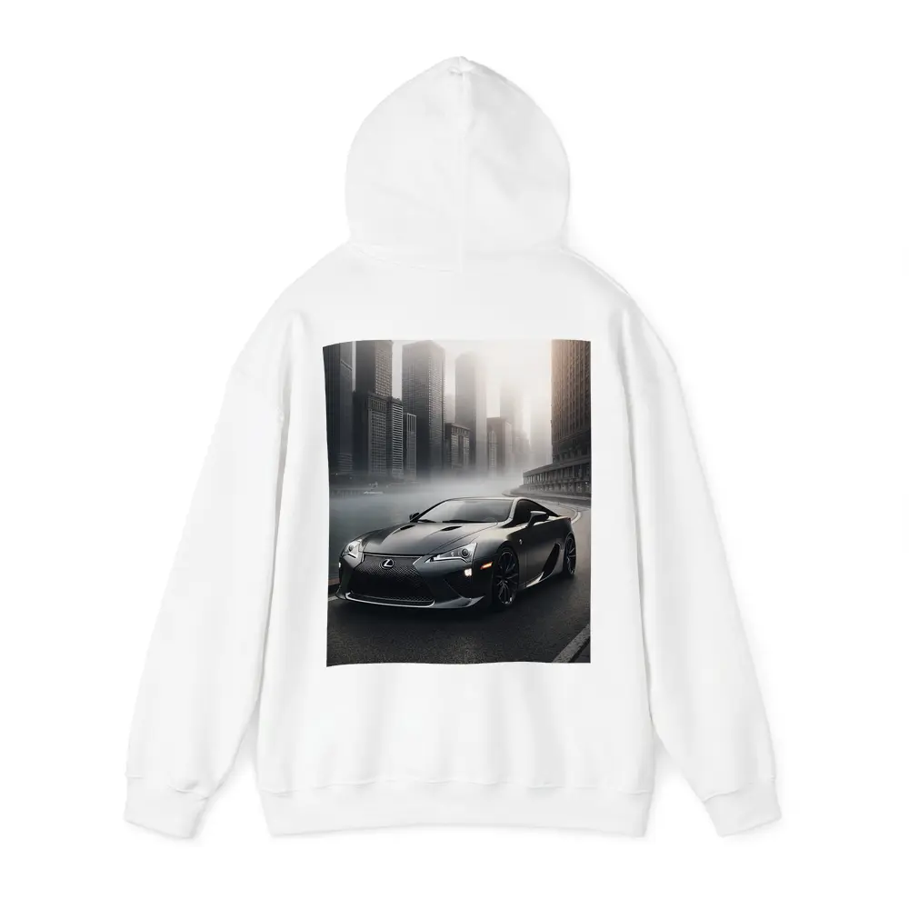 Lexus LFA Matte Black Foggy City Street – Hoodies