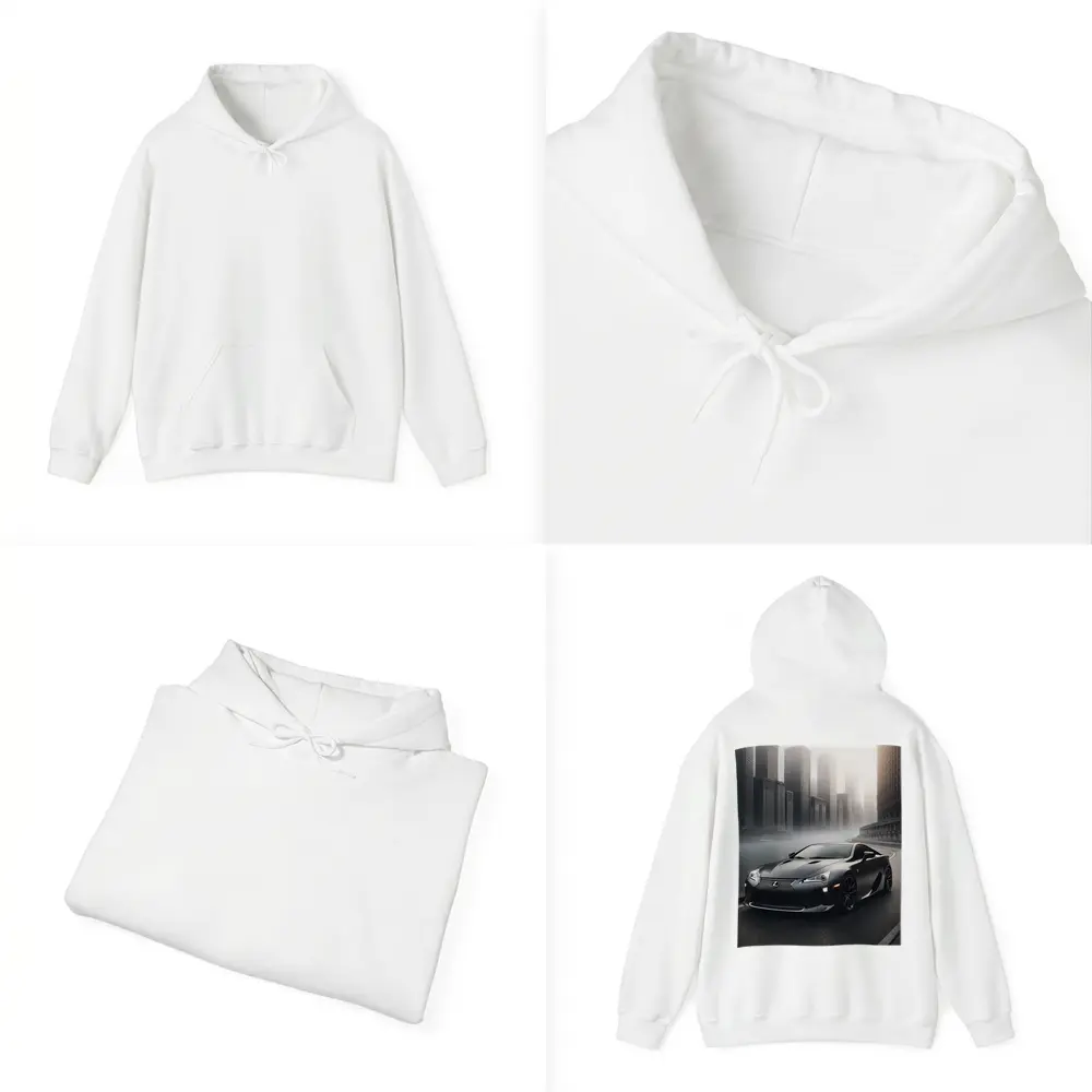 Lexus LFA Matte Black Foggy City Street – Hoodies