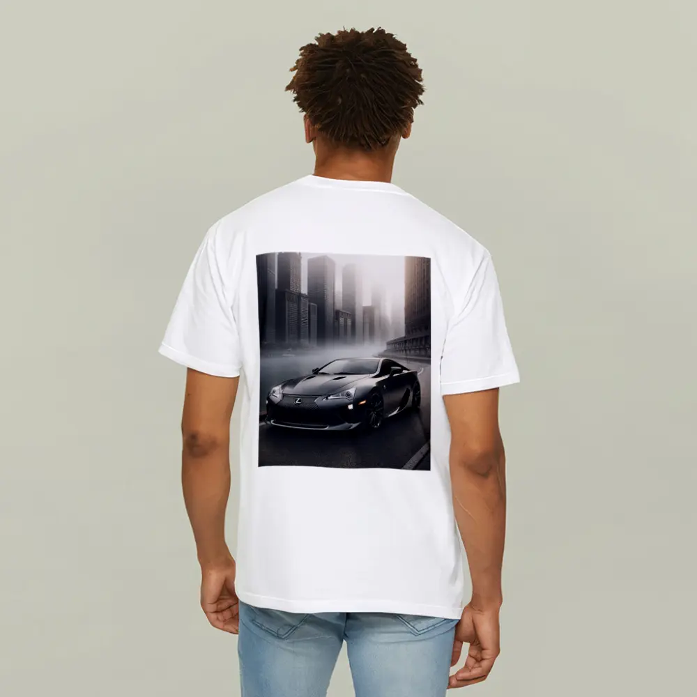Lexus LFA Matte Black Foggy City Street – T-Shirts
