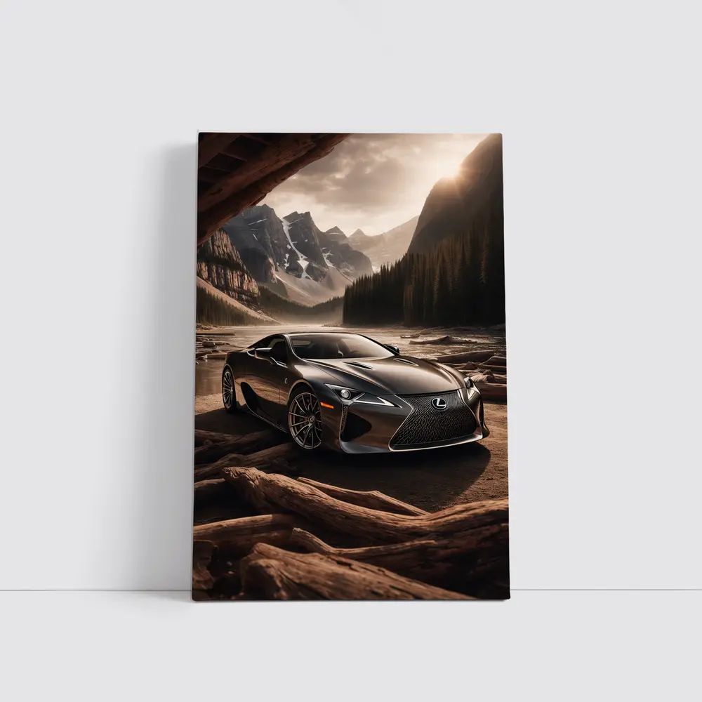 Lexus LC Mountain Wilderness Dramatic Landscape – Wall Art