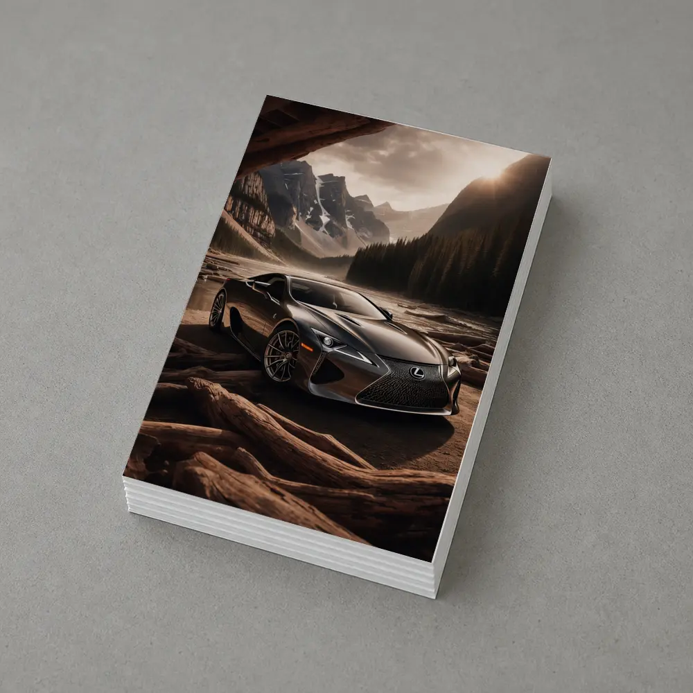 Lexus LC Mountain Wilderness Dramatic Landscape – Postcards