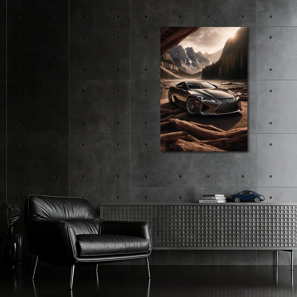 Lexus LC Mountain Wilderness Dramatic Landscape – Wall Art