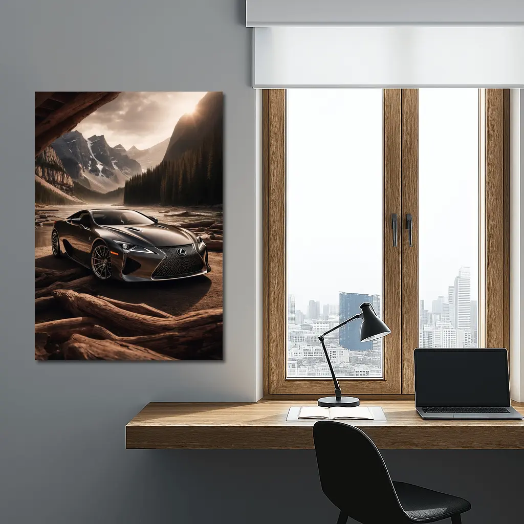 Lexus LC Mountain Wilderness Dramatic Landscape – Wall Art
