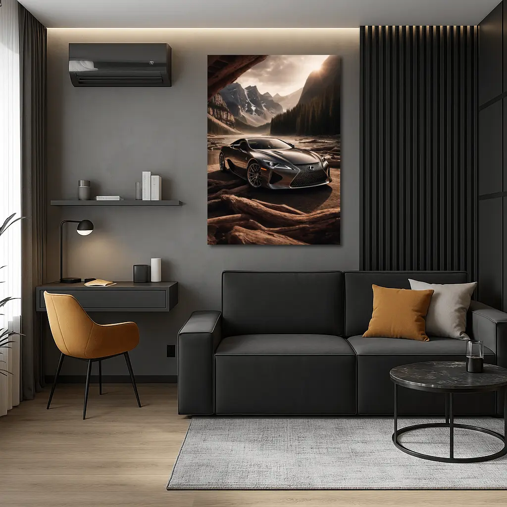 Lexus LC Mountain Wilderness Dramatic Landscape – Wall Art