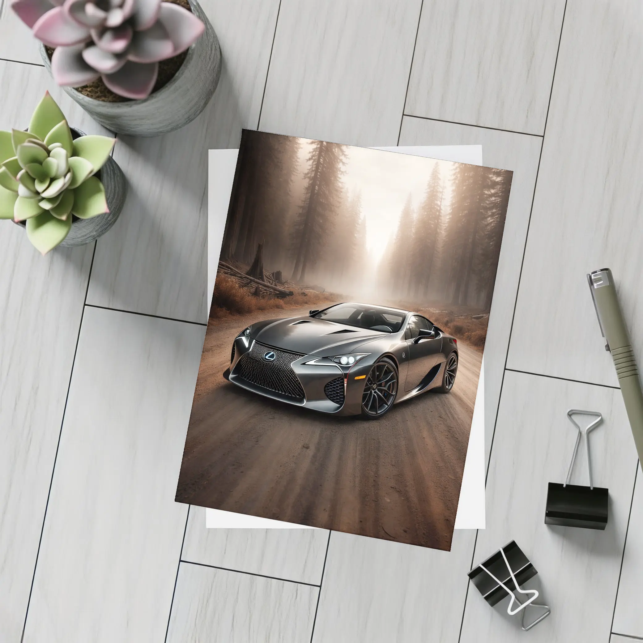 Lexus LC Dark Forest Road Drive – Postcards