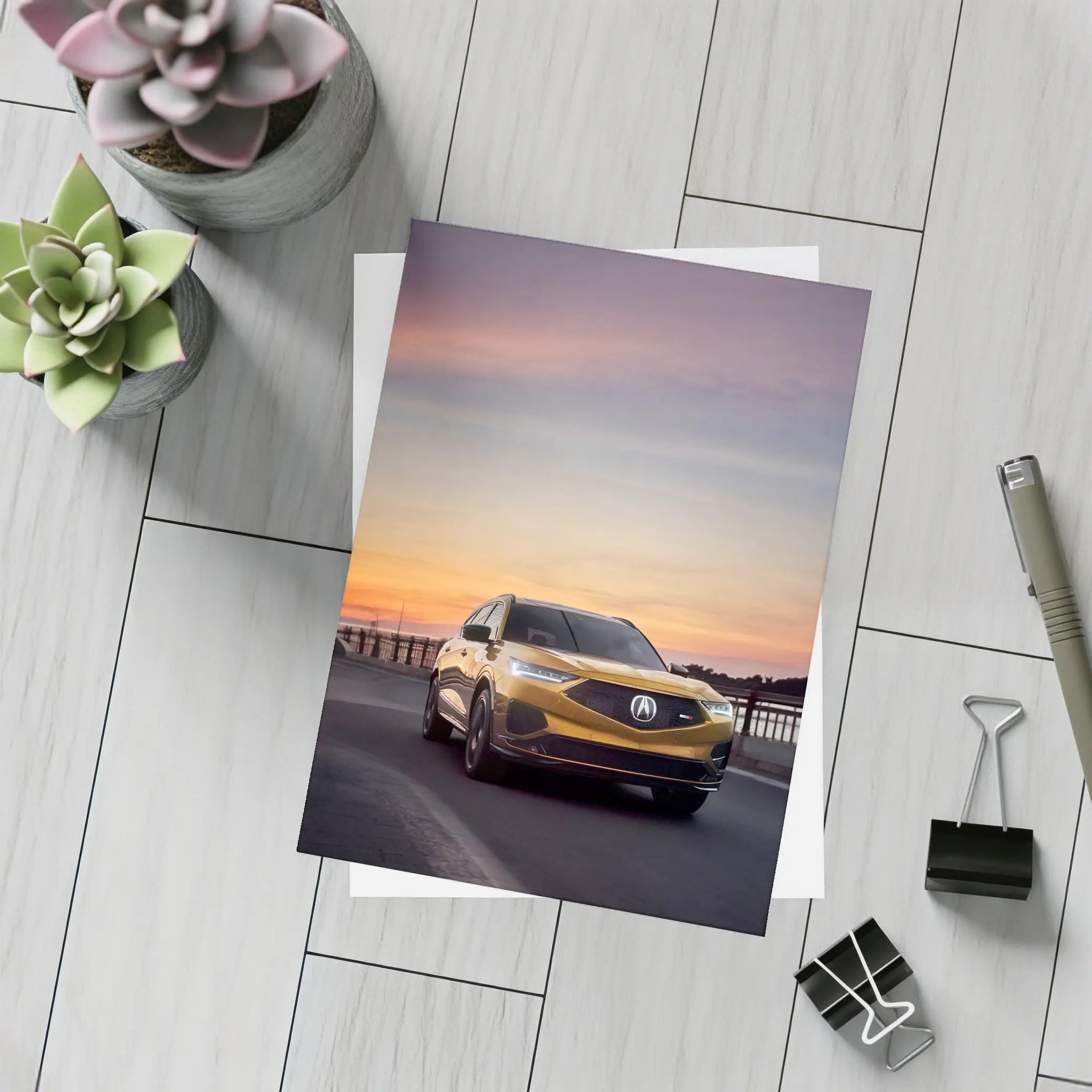 Acura MDX Type S Sunset Bridge Drive – Postcards