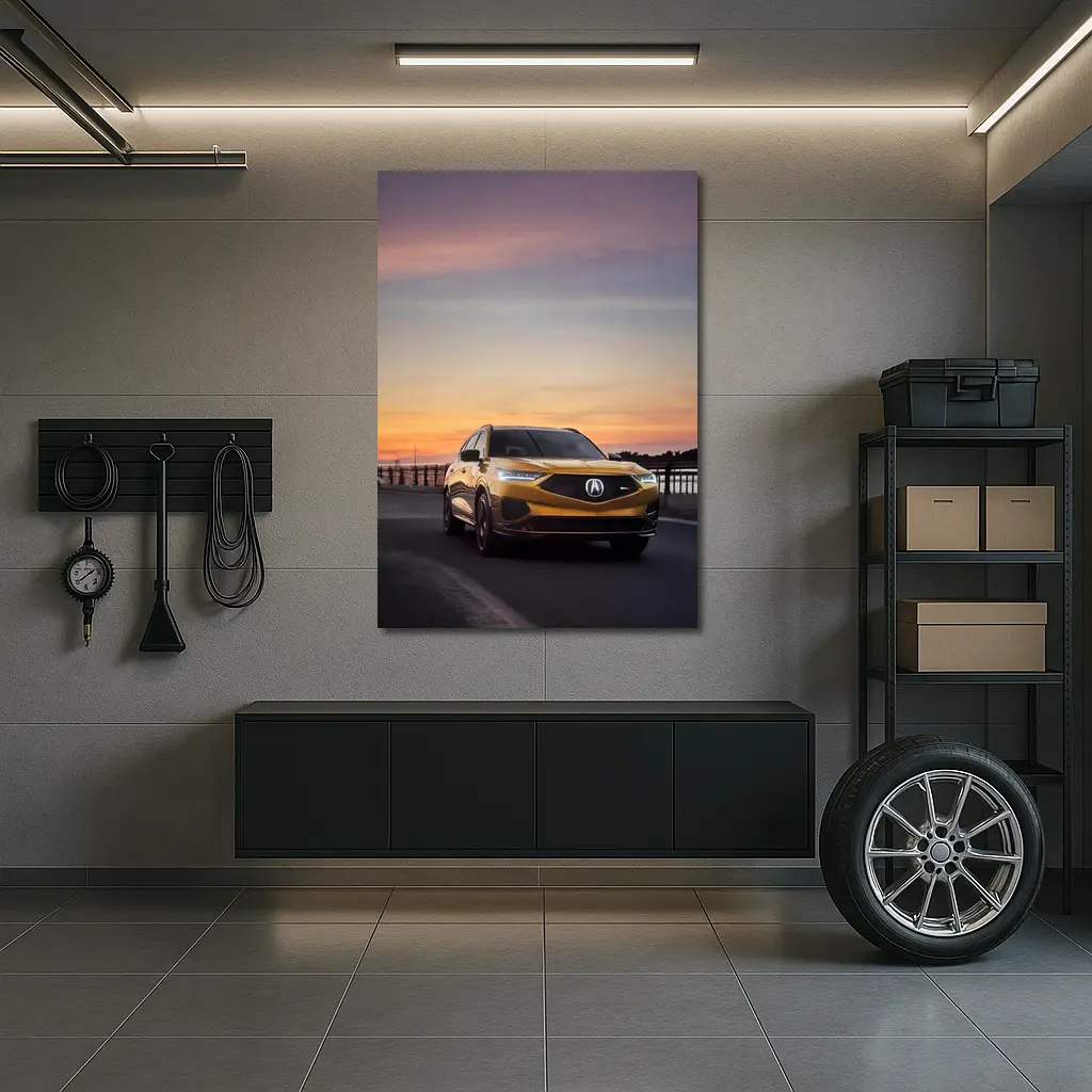Acura MDX Type S Sunset Bridge Drive – Wall Art