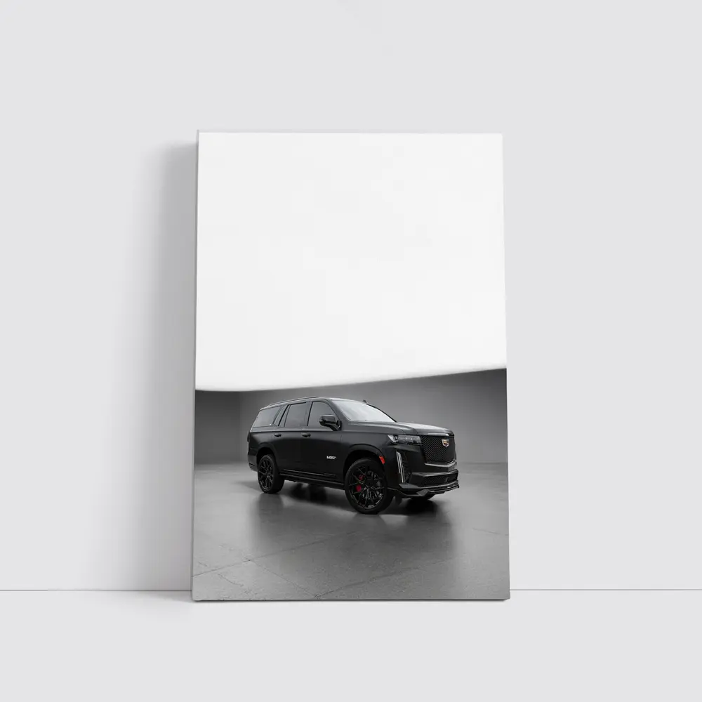Cadillac Escalade V Black Studio Setting – Wall Art