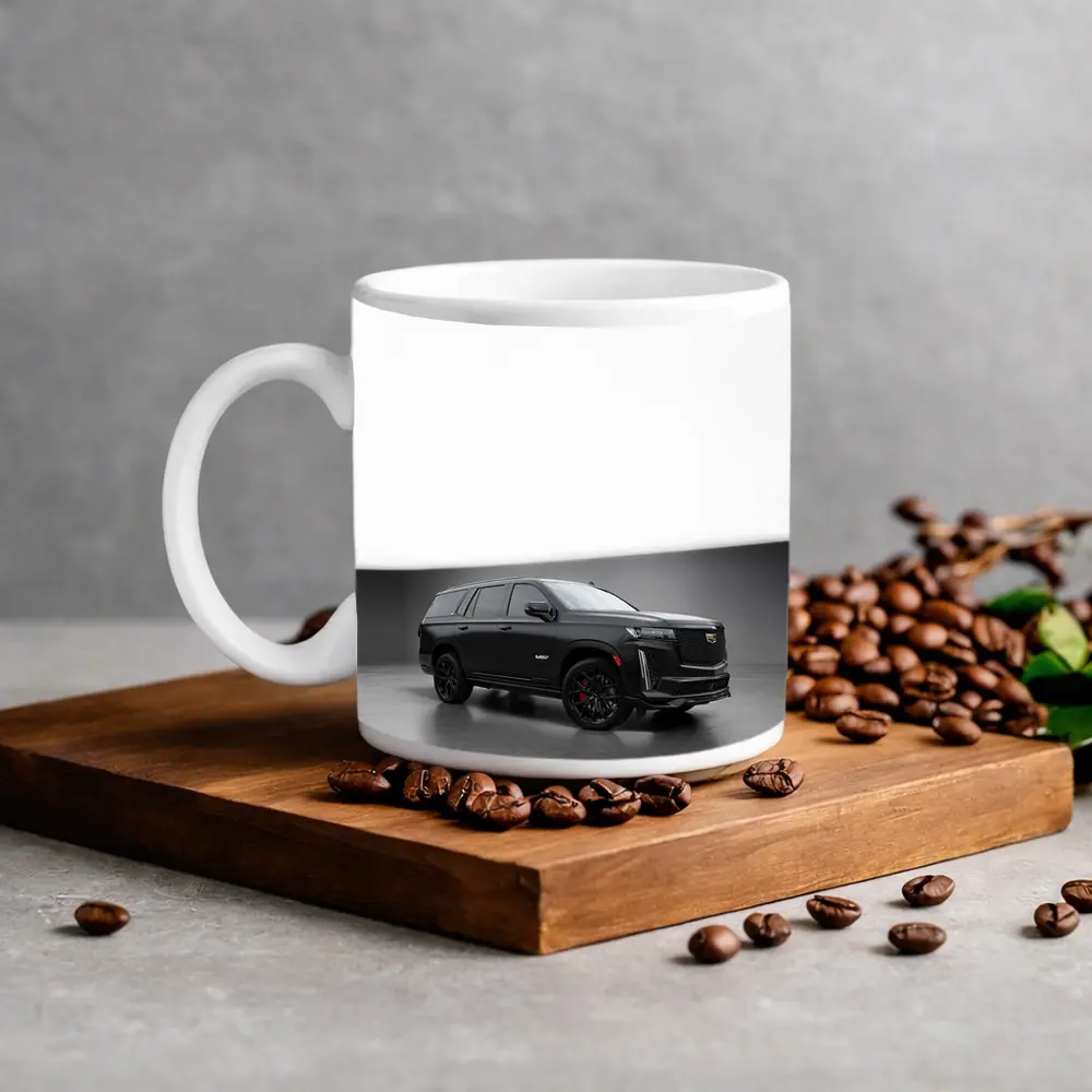 Cadillac Escalade V Black Studio Setting – Mugs
