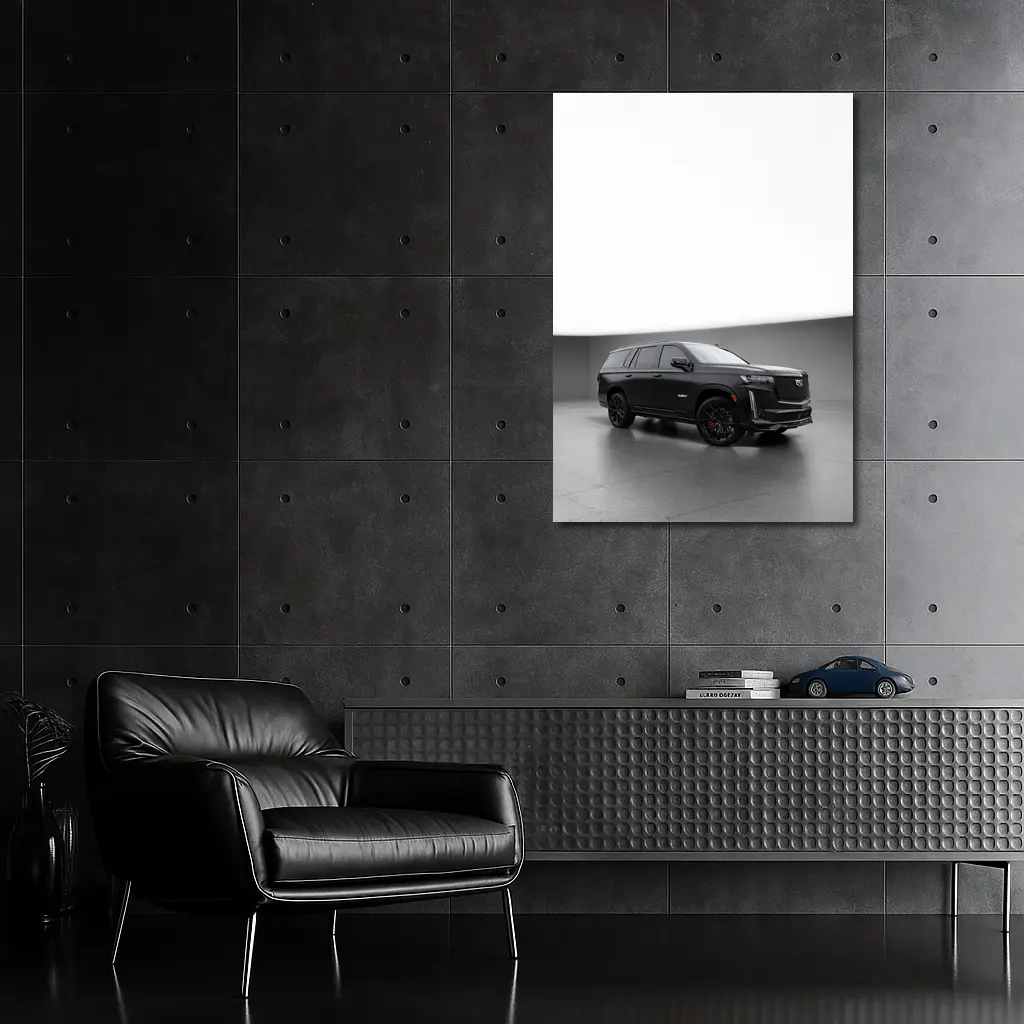 Cadillac Escalade V Black Studio Setting – Wall Art