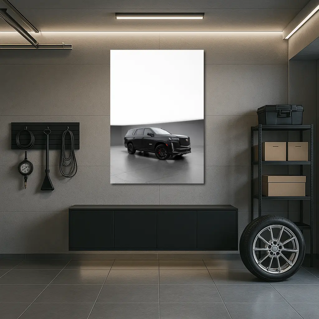 Cadillac Escalade V Black Studio Setting – Wall Art