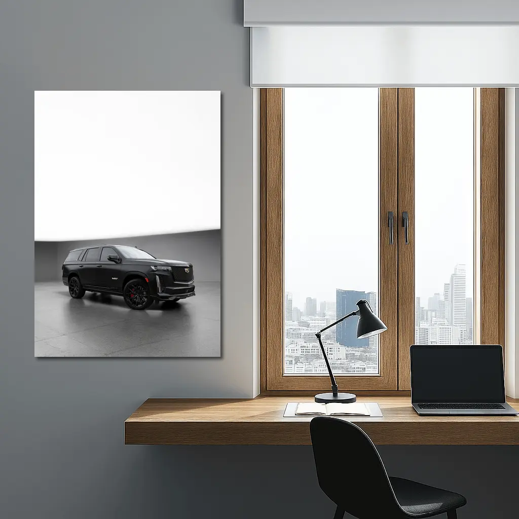 Cadillac Escalade V Black Studio Setting – Wall Art