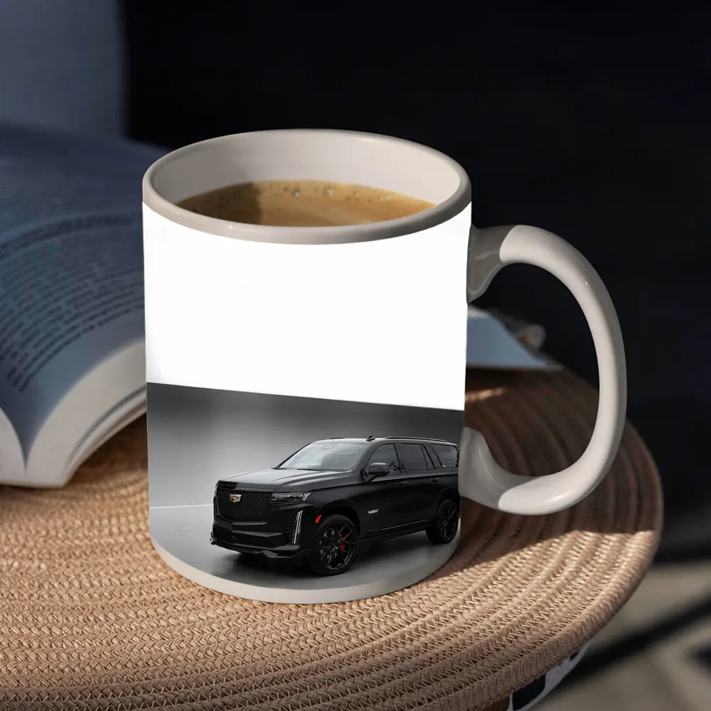 Black Cadillac Escalade V Studio Parking – Mugs