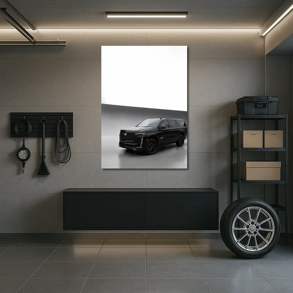 Cadillac Escalade V Black Studio Shot – Wall Art