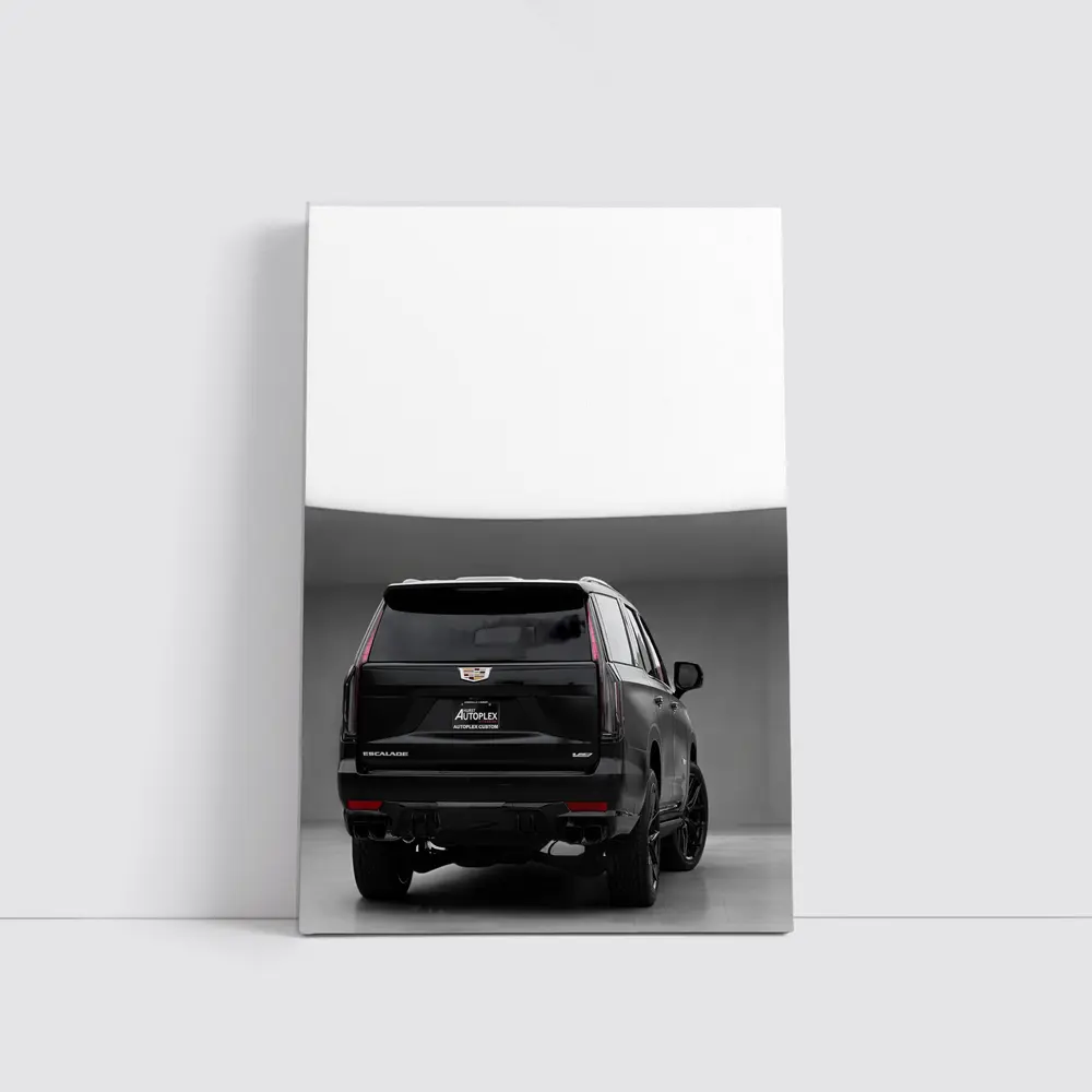 Cadillac Escalade V Black Studio Rear View – Wall Art