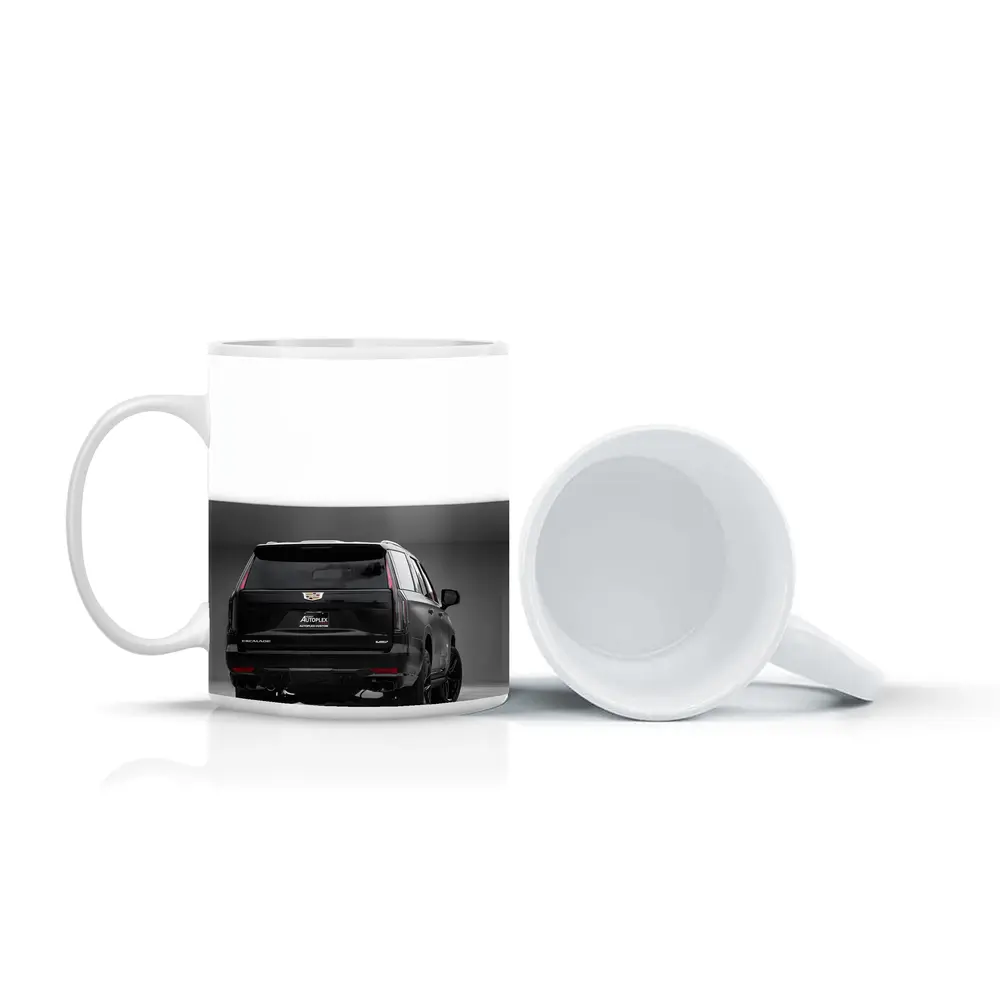 Cadillac Escalade V Black Studio Rear View – Mugs