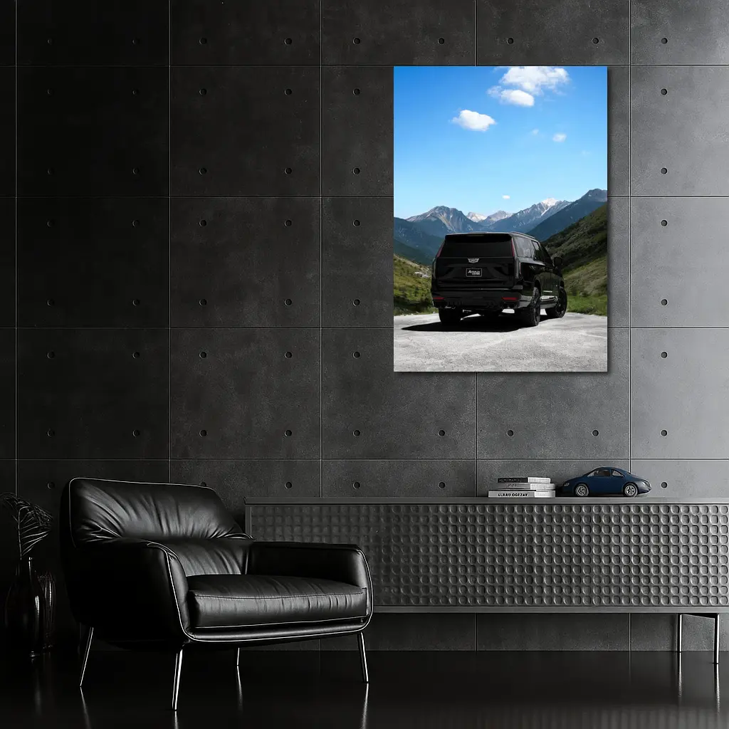 Cadillac Escalade ESV Black Mountain Road – Wall Art