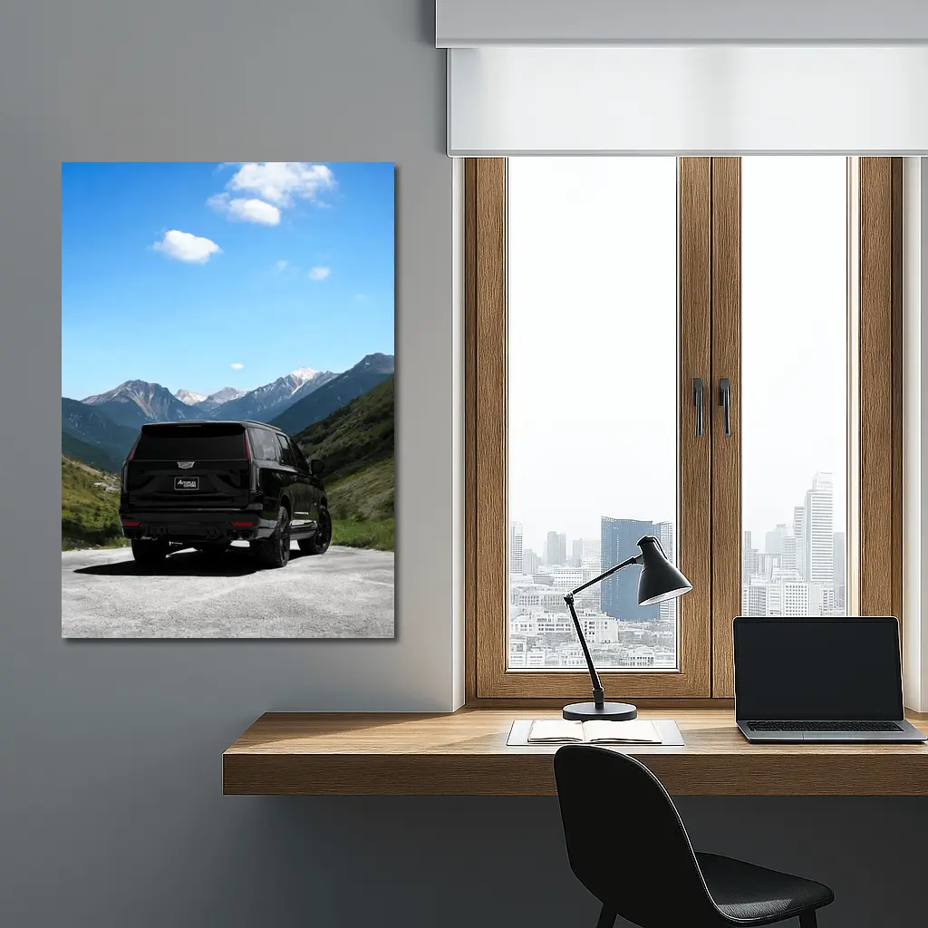 Cadillac Escalade ESV Black Mountain Road – Wall Art